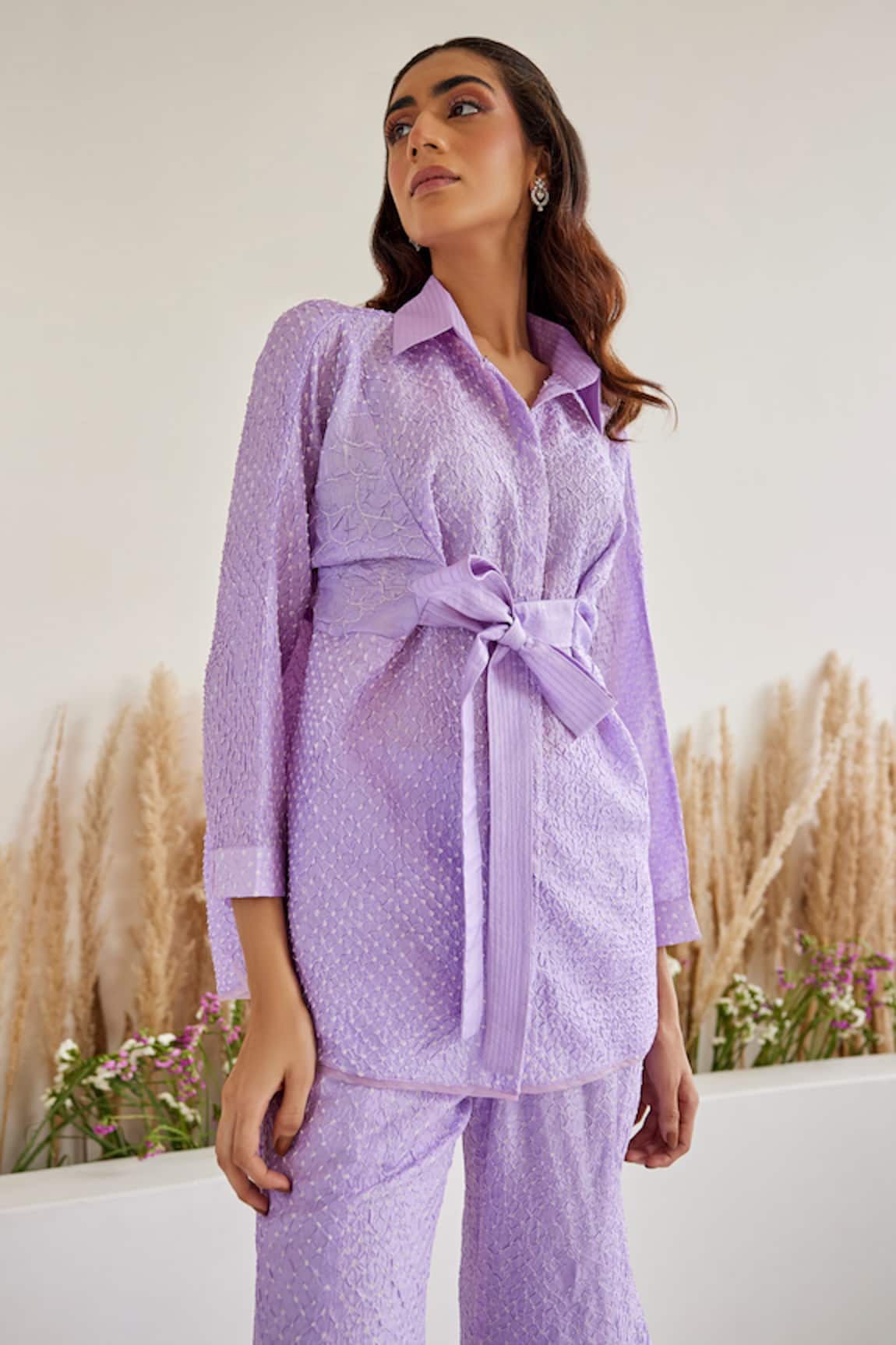 Twenty Nine Bandhani Knotted Shirt