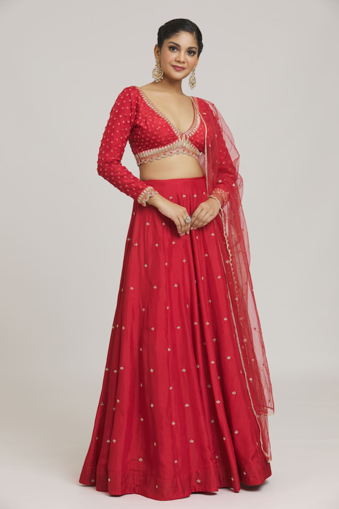 Disha Muchhala Zardozi Embroidered Lehenga Set