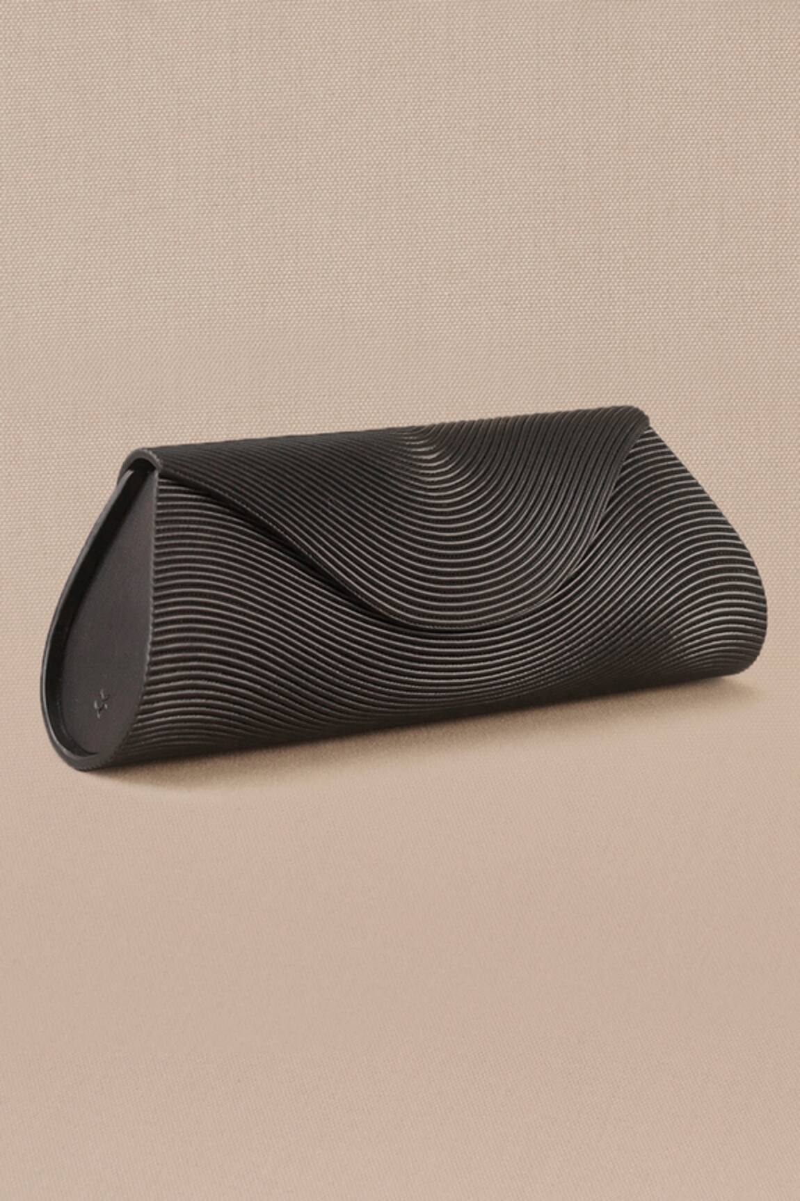 Ampm Ida Faux Leather Corded Clutch 