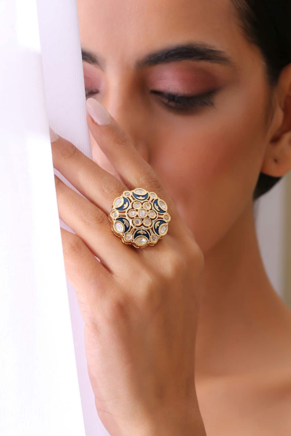 Swabhimann Jewellery Handcrafted Kundan Ring
