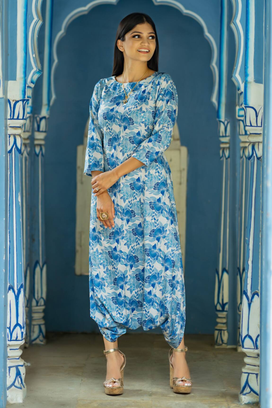 Pasha India Seashell Dhoti Jumpsuit