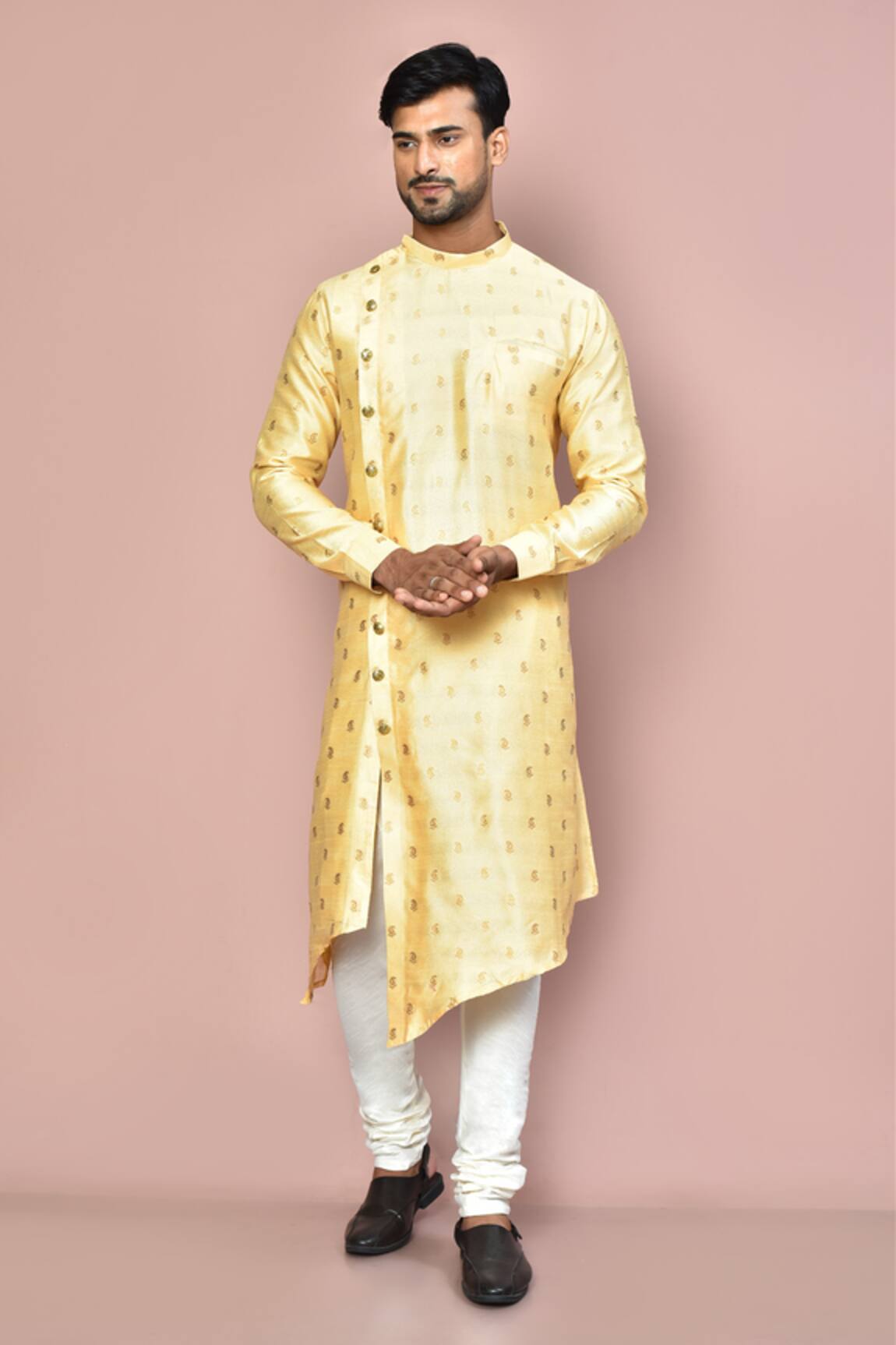 Arihant Rai Sinha Embroidered Asymmetric Kurta & Pant Set 