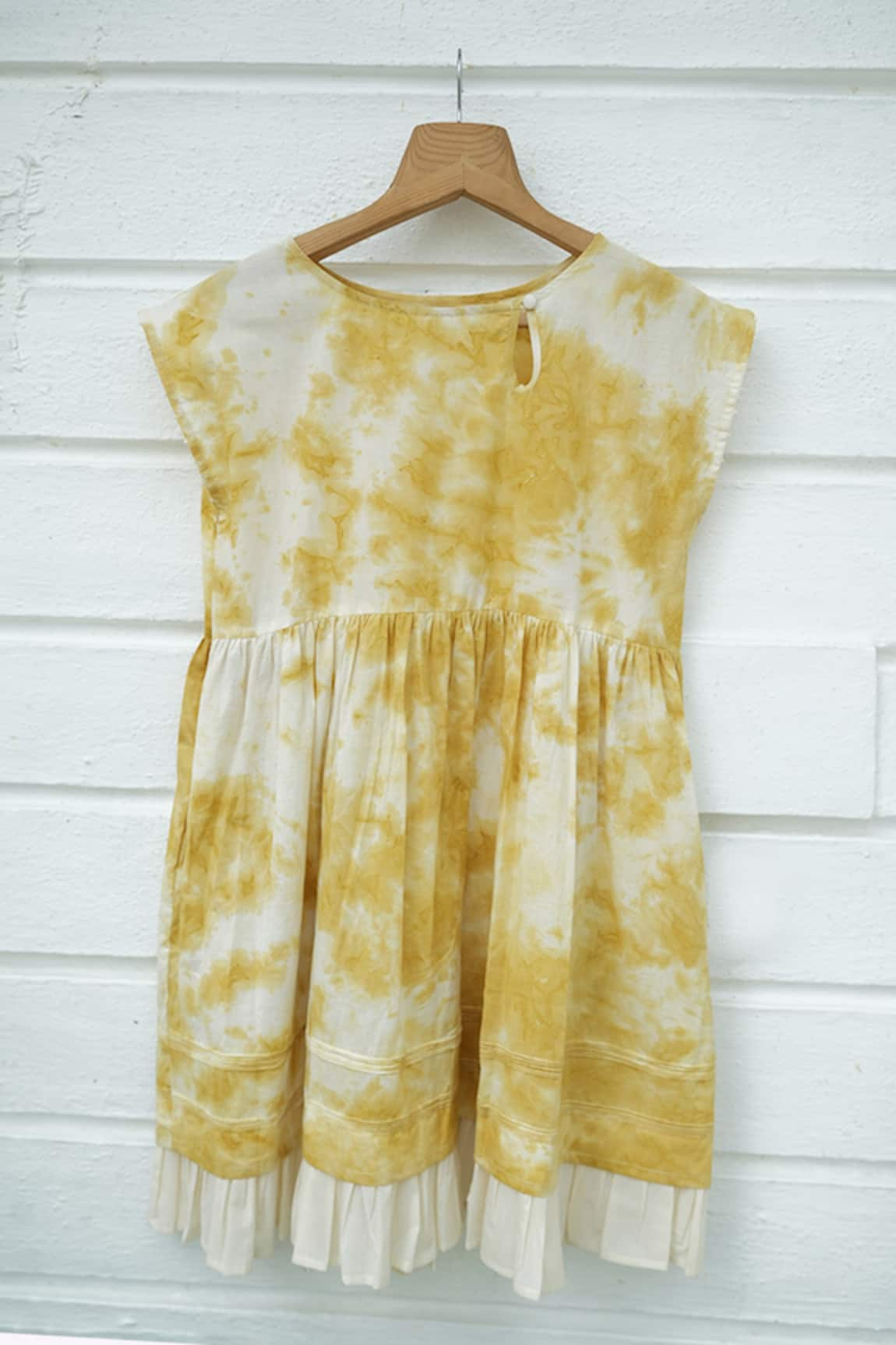 Love The World Today Turmeric Hues Tie & Dye Dress