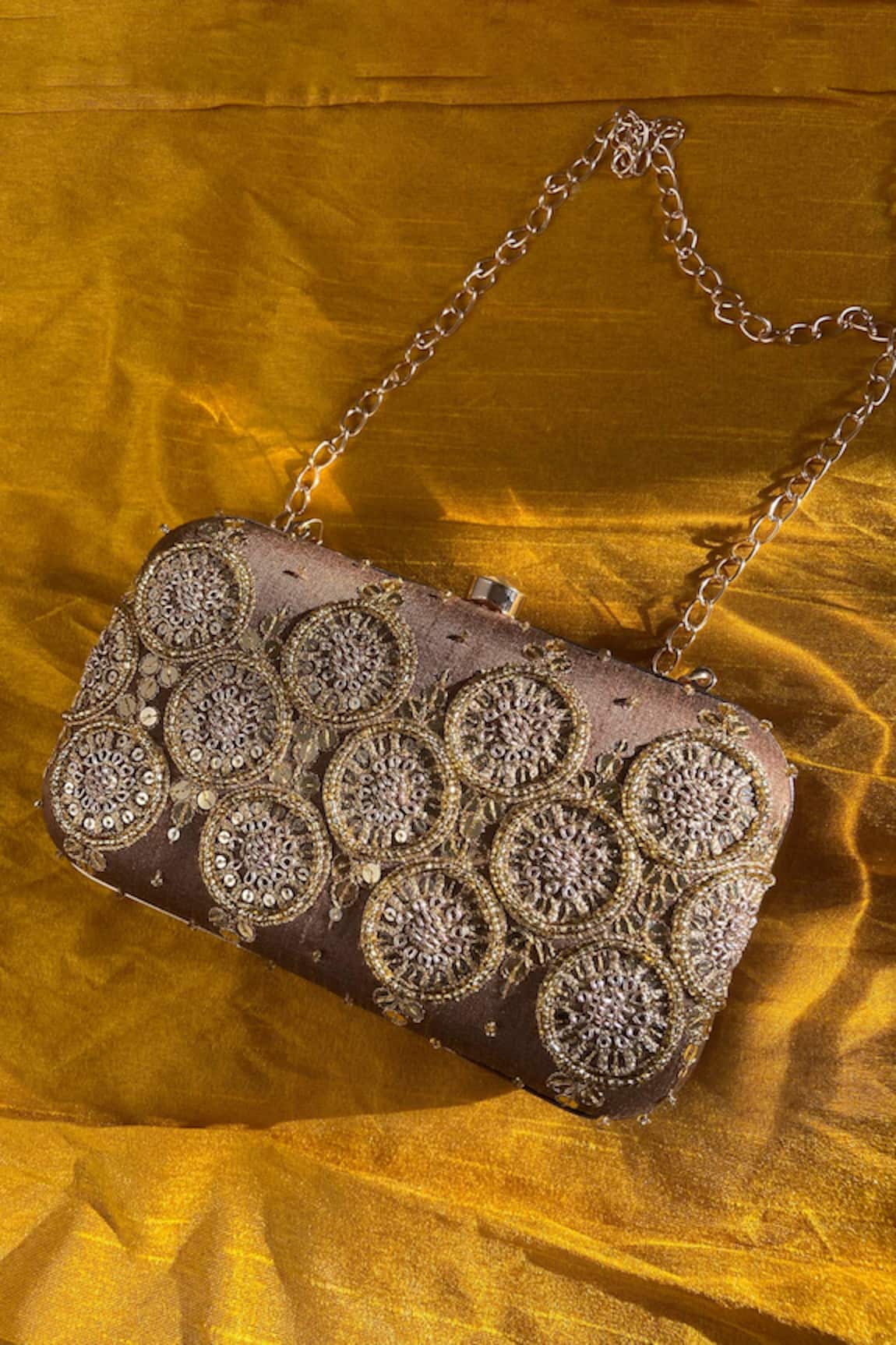 Feza Bags Marodi Sequin Embroidered Clutch