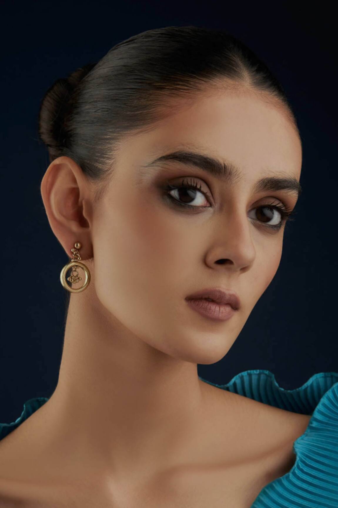 House Of Tuhina Ring Bajra Earrings