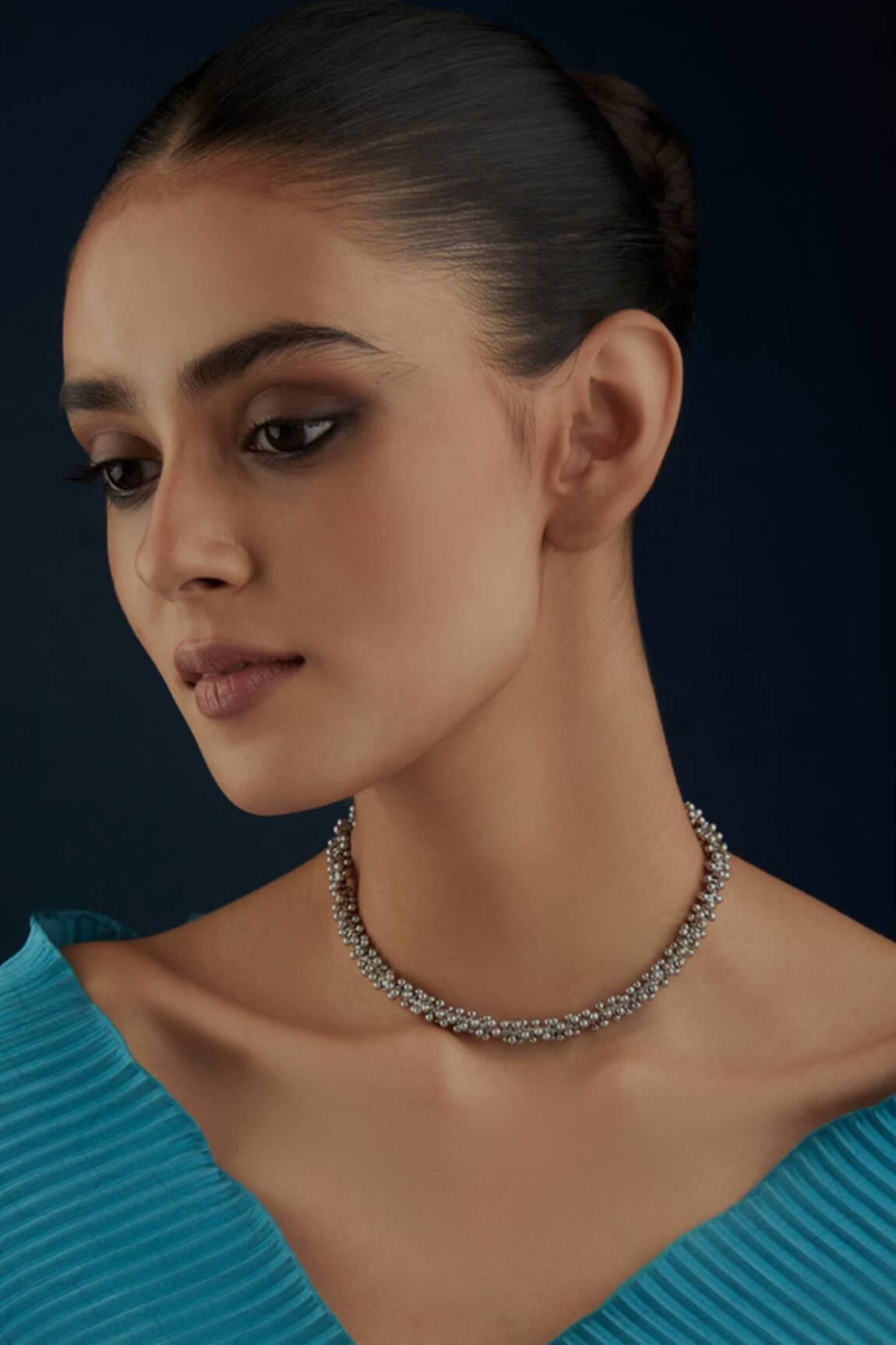 House Of Tuhina Bead Embellished Necklace