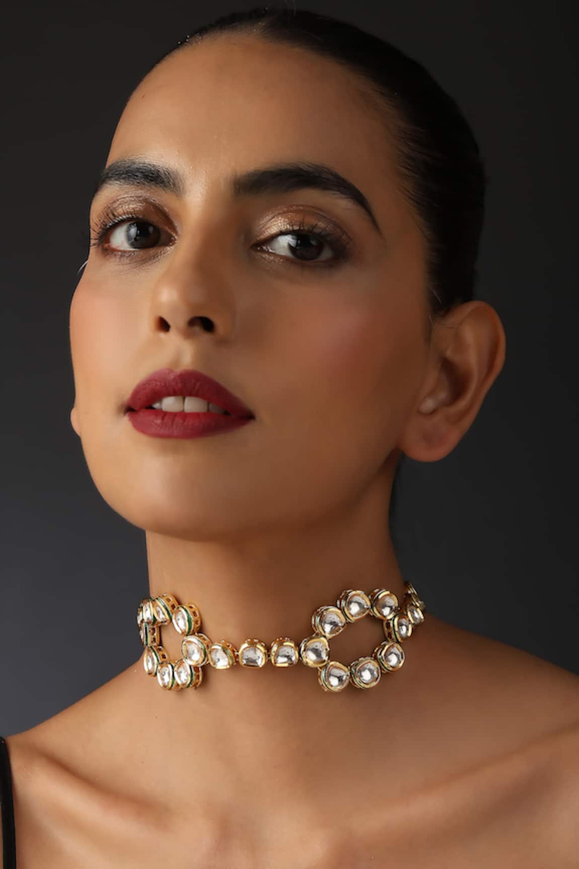 Swabhimann Kundan Studded Choker Necklace 