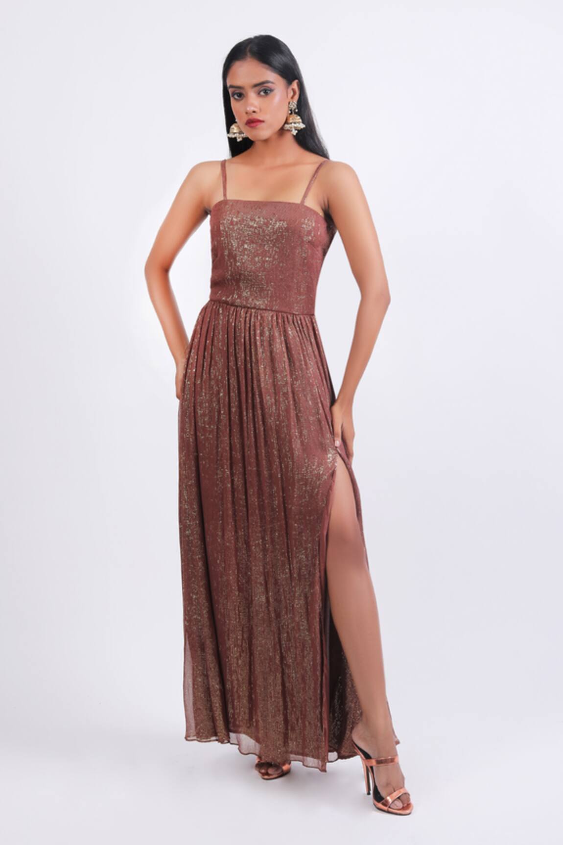 Swatee Singh Strappy Sleeve Dress