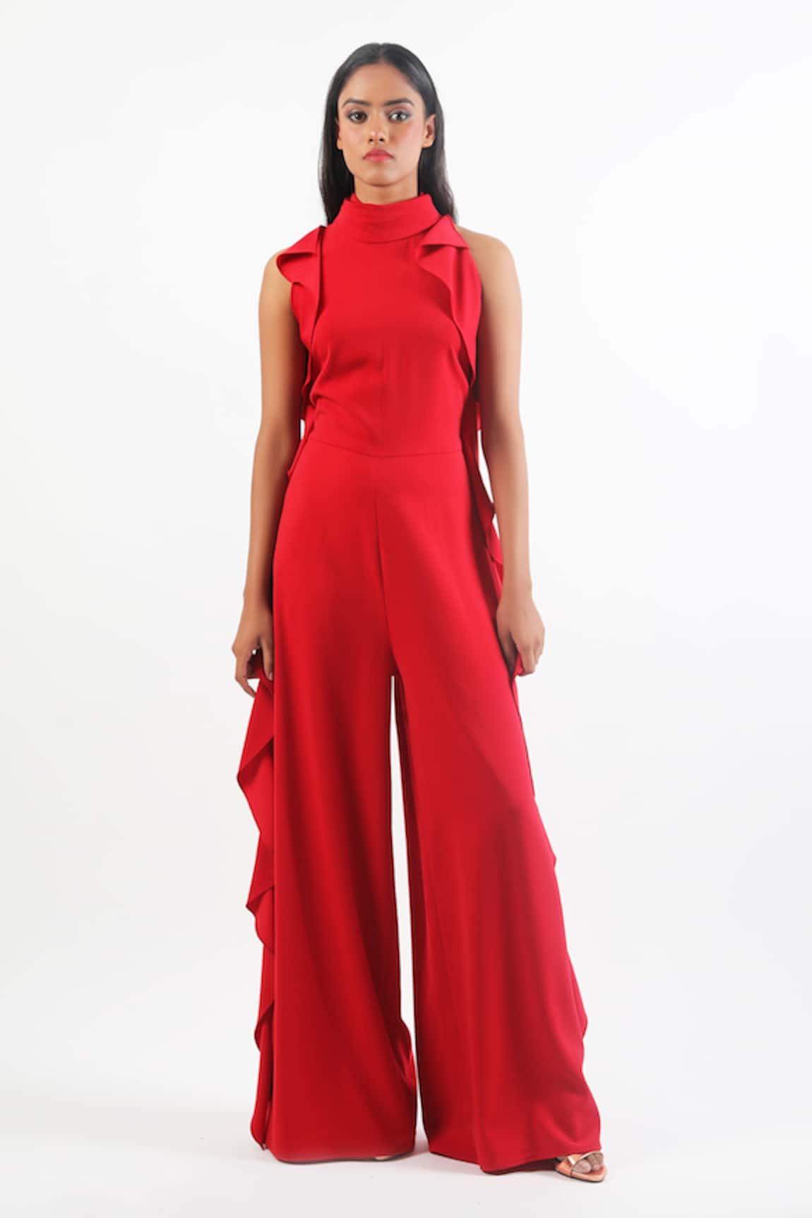 Swatee Singh Side Ruffle Detail Jumpsuit