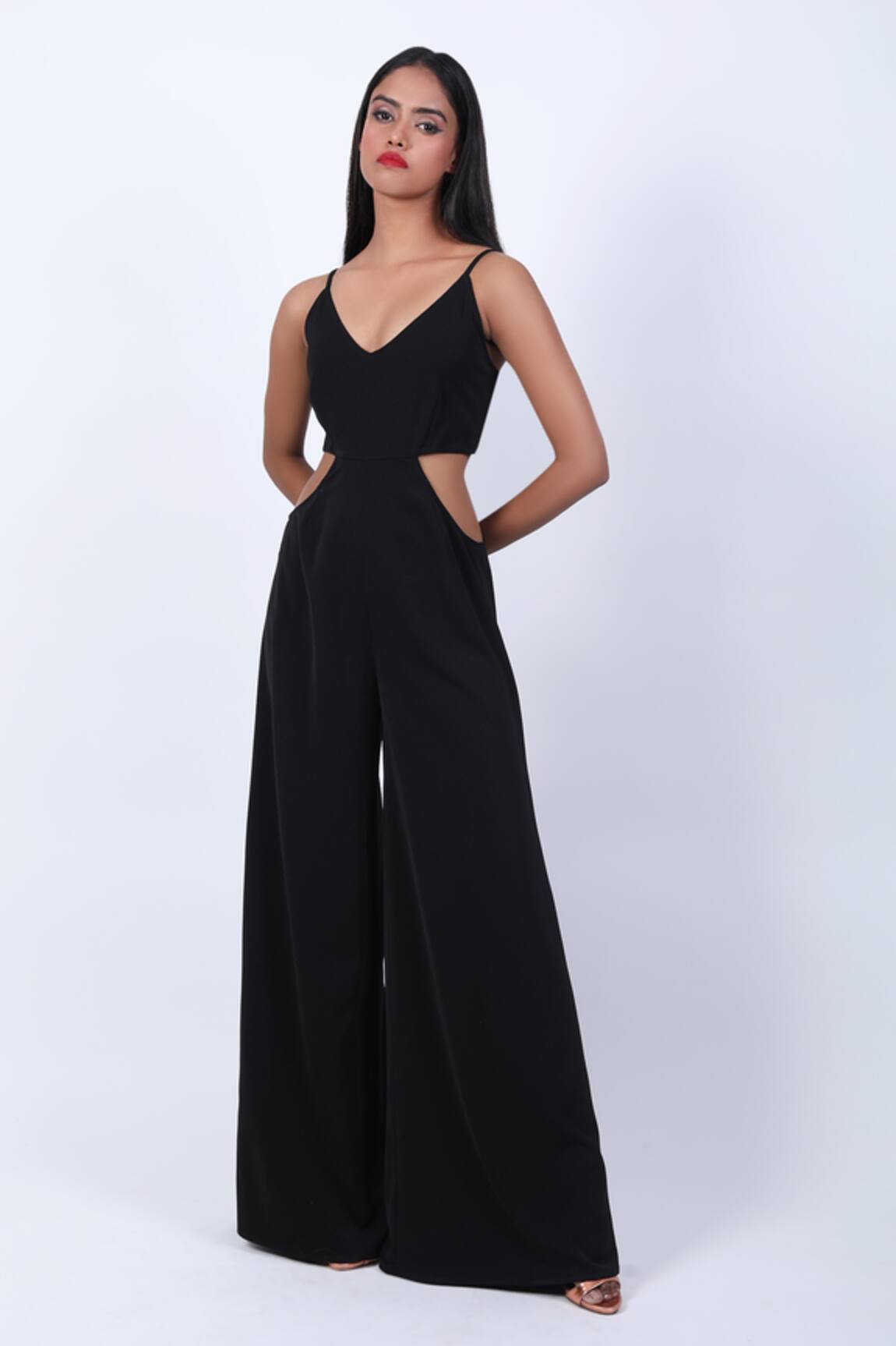 Swatee Singh Side Cut-Out Sleeveless Jumpsuit