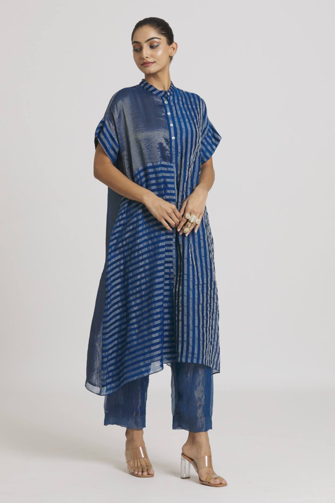 Urvashi Kaur Stripe Pattern Dress