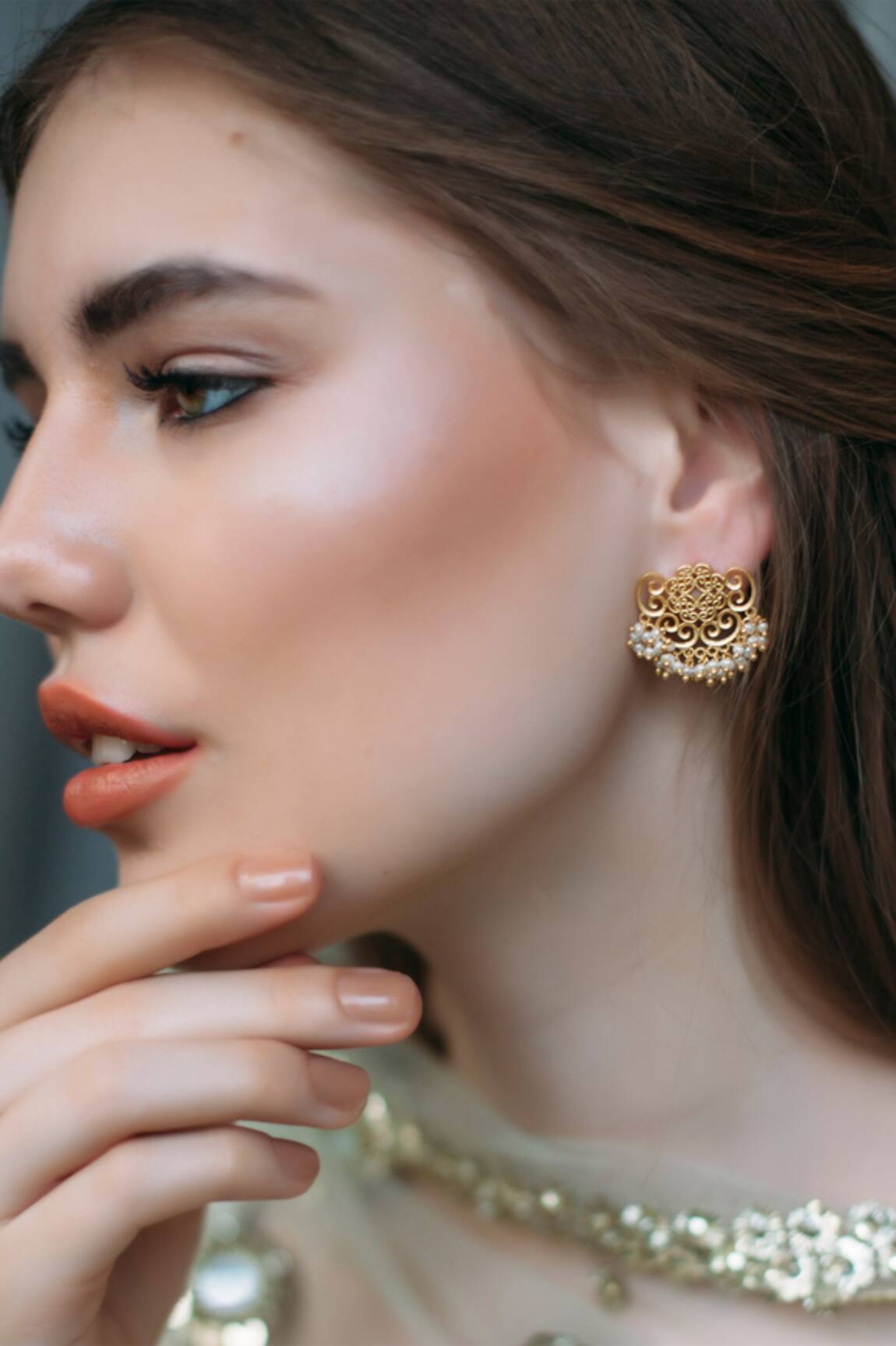 Zariin Cutwork Jewellery Set Gift Box 