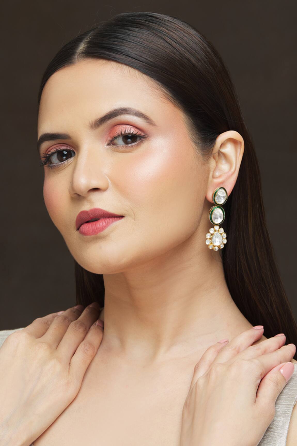 Ivorine Geometric Shaped Earrings