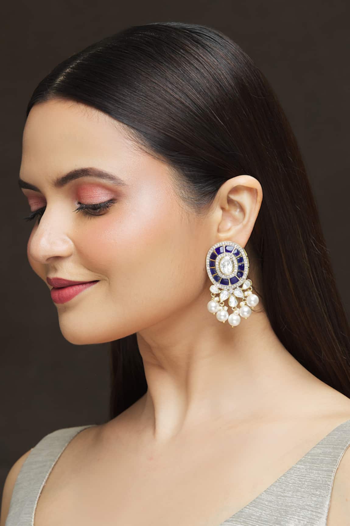 Ivorine Stone Embellished Drops