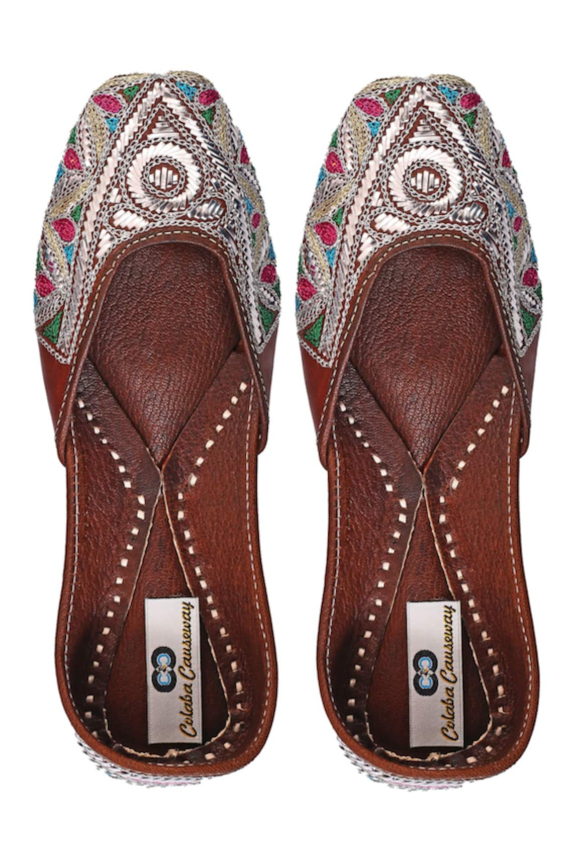 Colaba Causeway Geometric Hand Embroidered Juttis