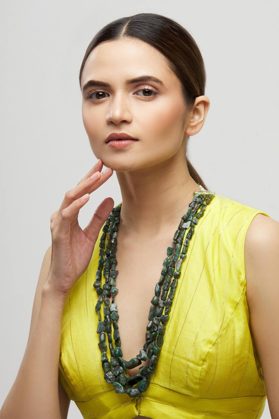 Moh-Maya by Disha Khatri Bead Layered Necklace 