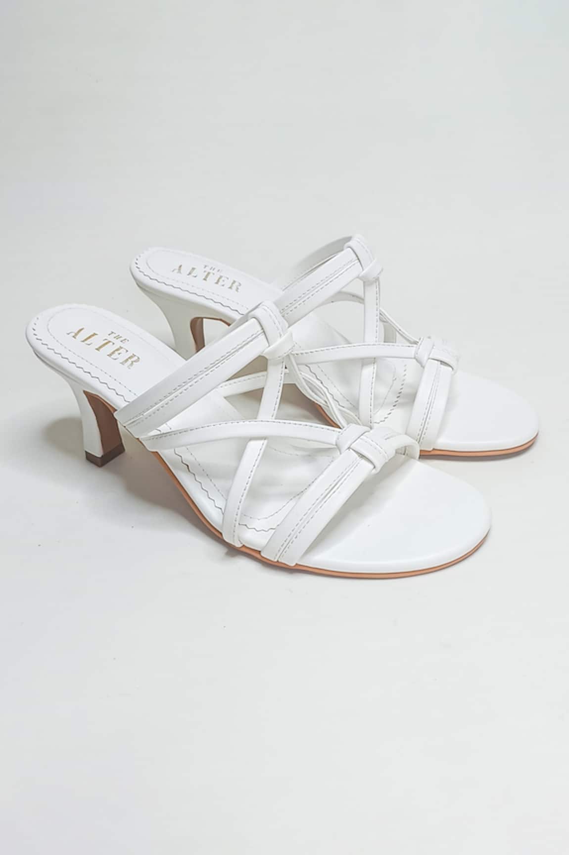 THE ALTER Criss-Cross Knotted Strap Stilettoes