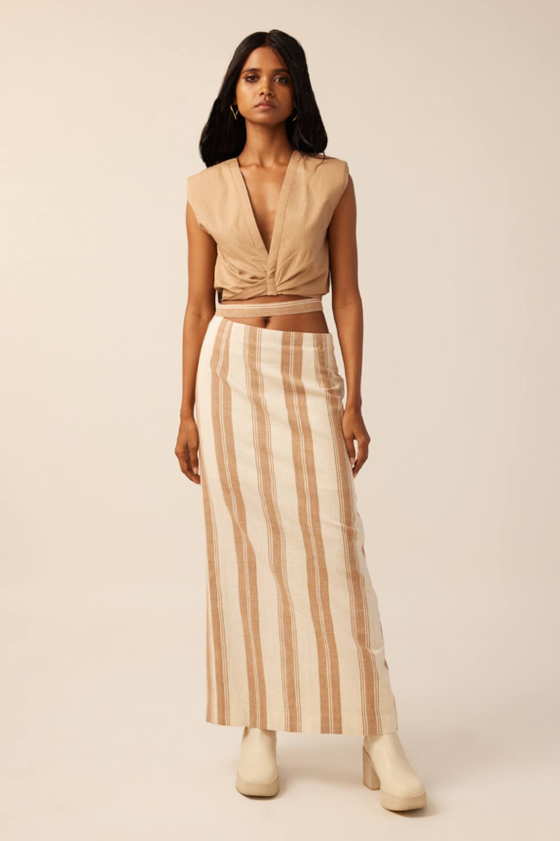 Aroka Sunkissed Sands Draped Crop Top