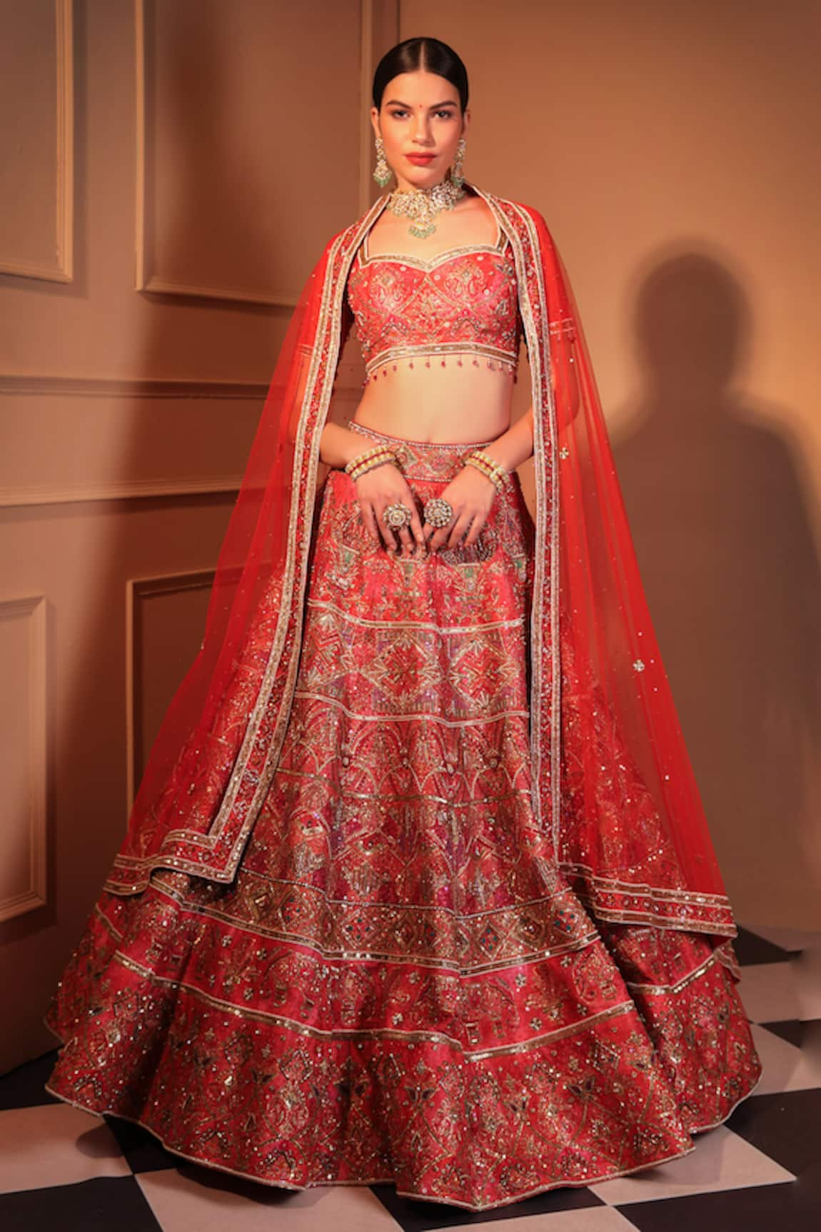 Laxmishriali Zardozi Embroidered Bridal Lehenga Set