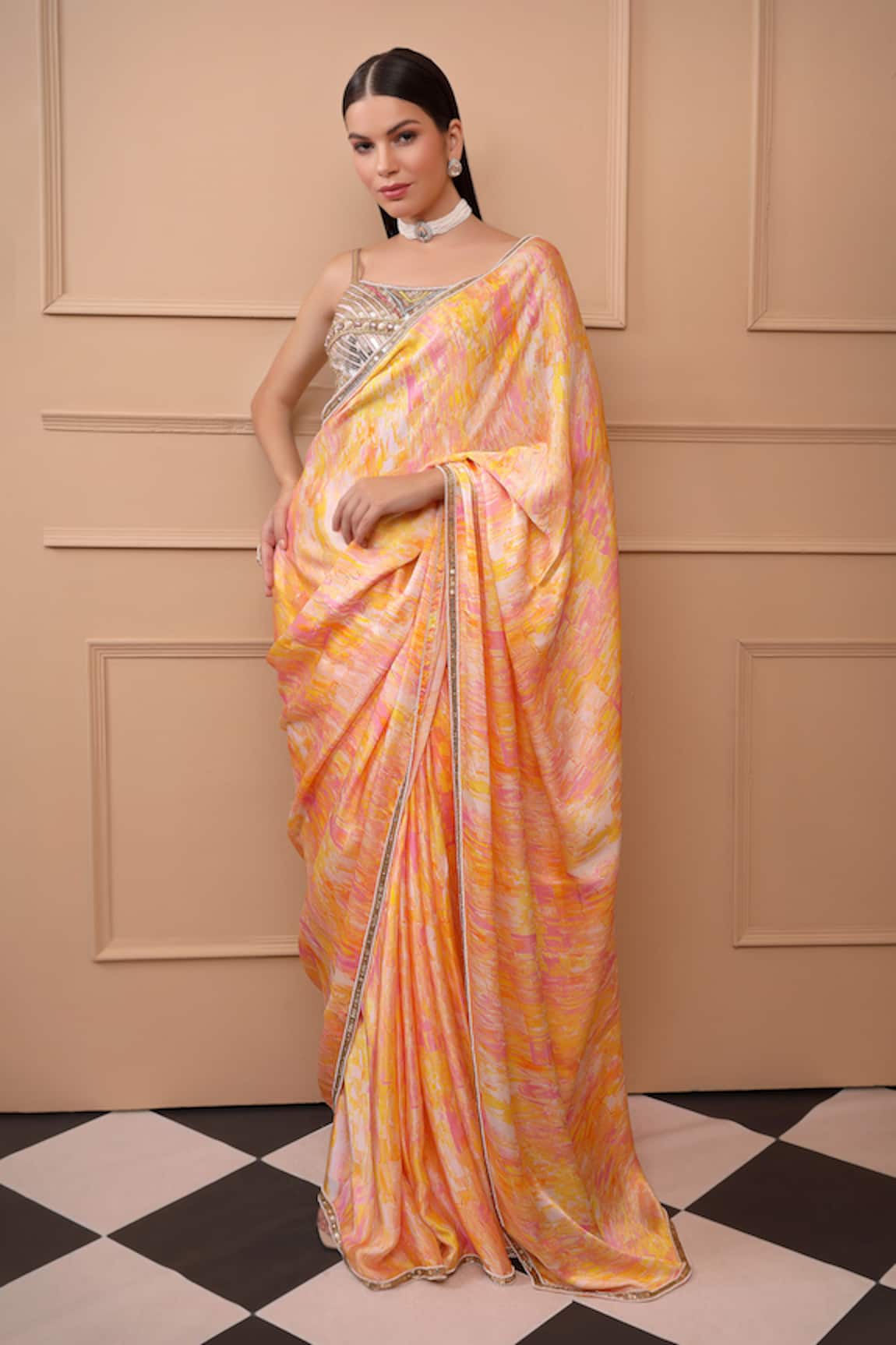 Laxmishriali Printed Saree With Blouse