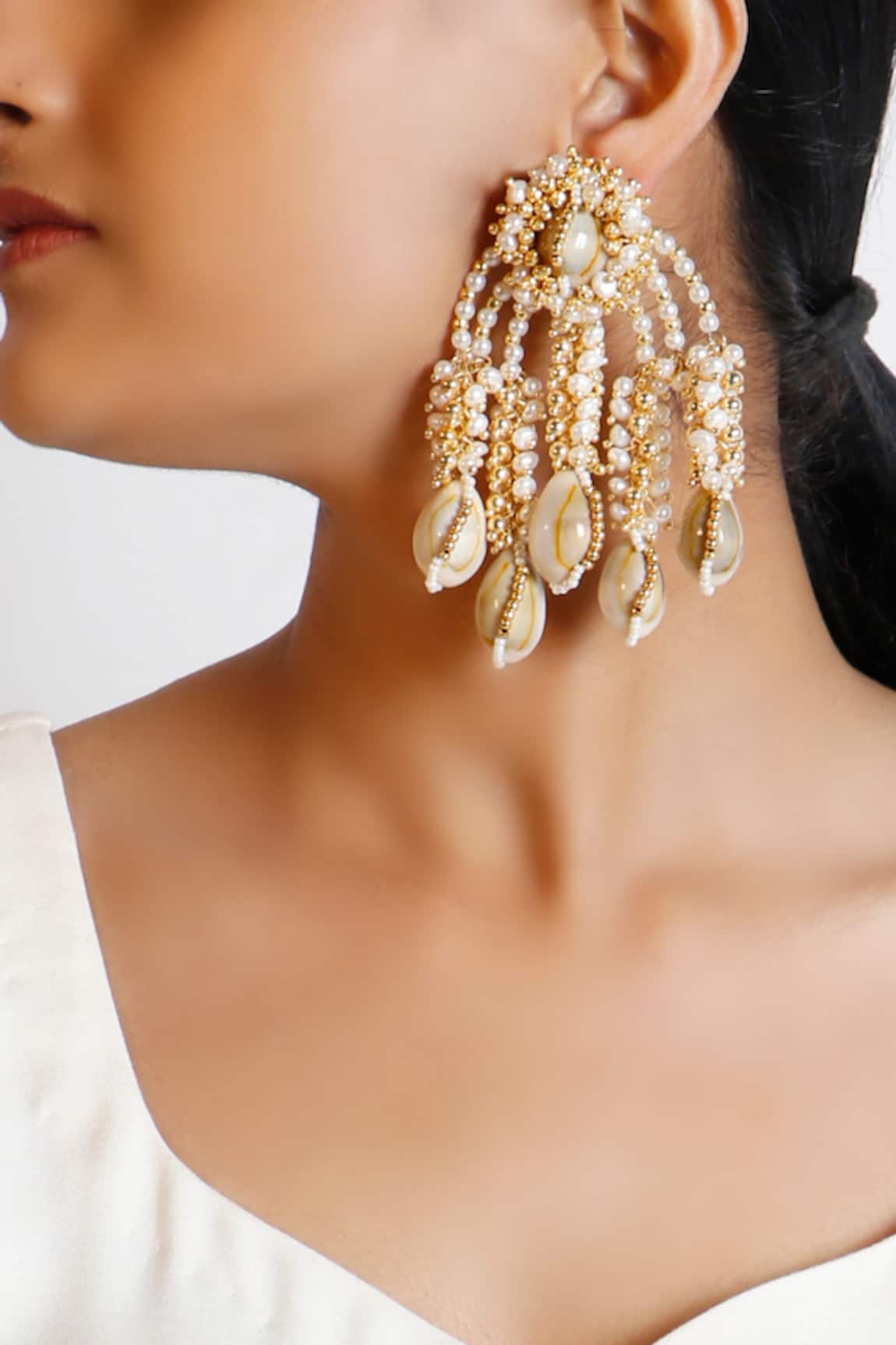 Vaidaan Raji Hand Embroidered Earrings