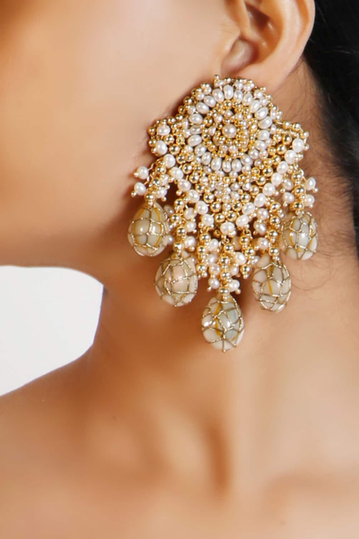 Vaidaan Priyal Hand Embroidered Earrings