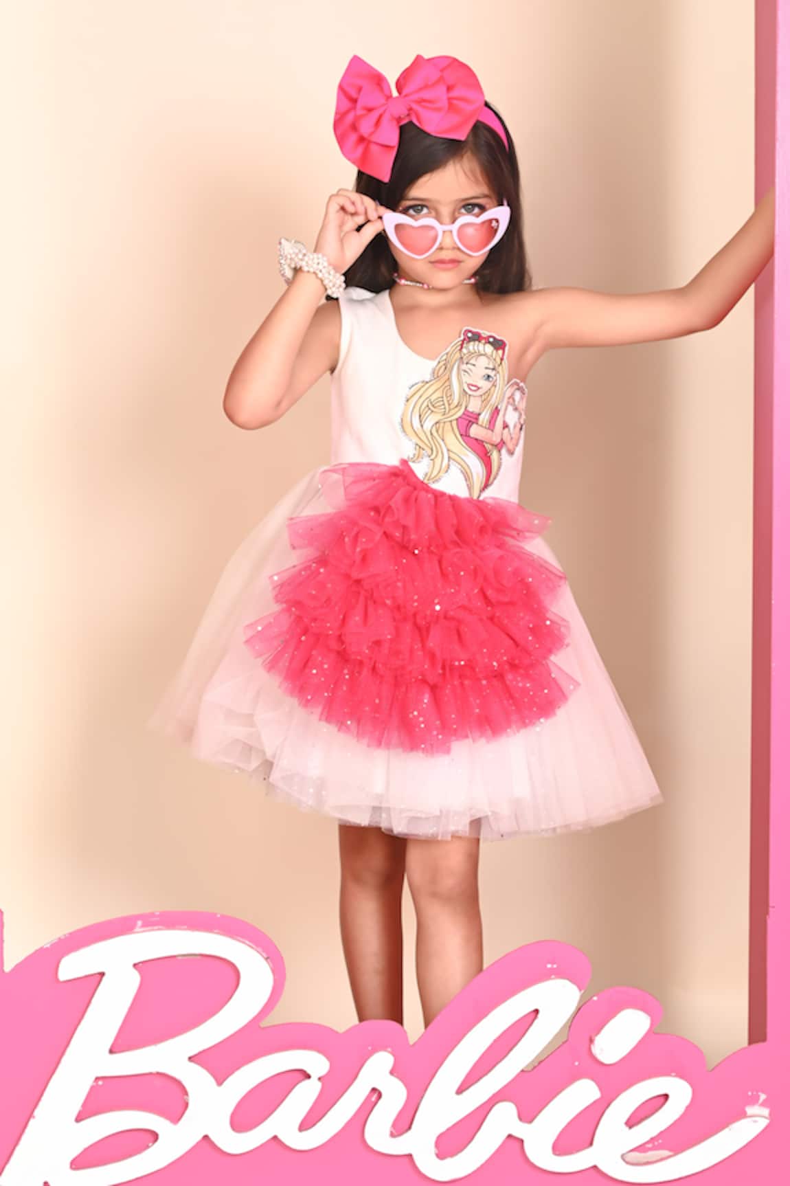 Hoity Moppet Not Your Barbie Girl Applique Embroidered Dress 