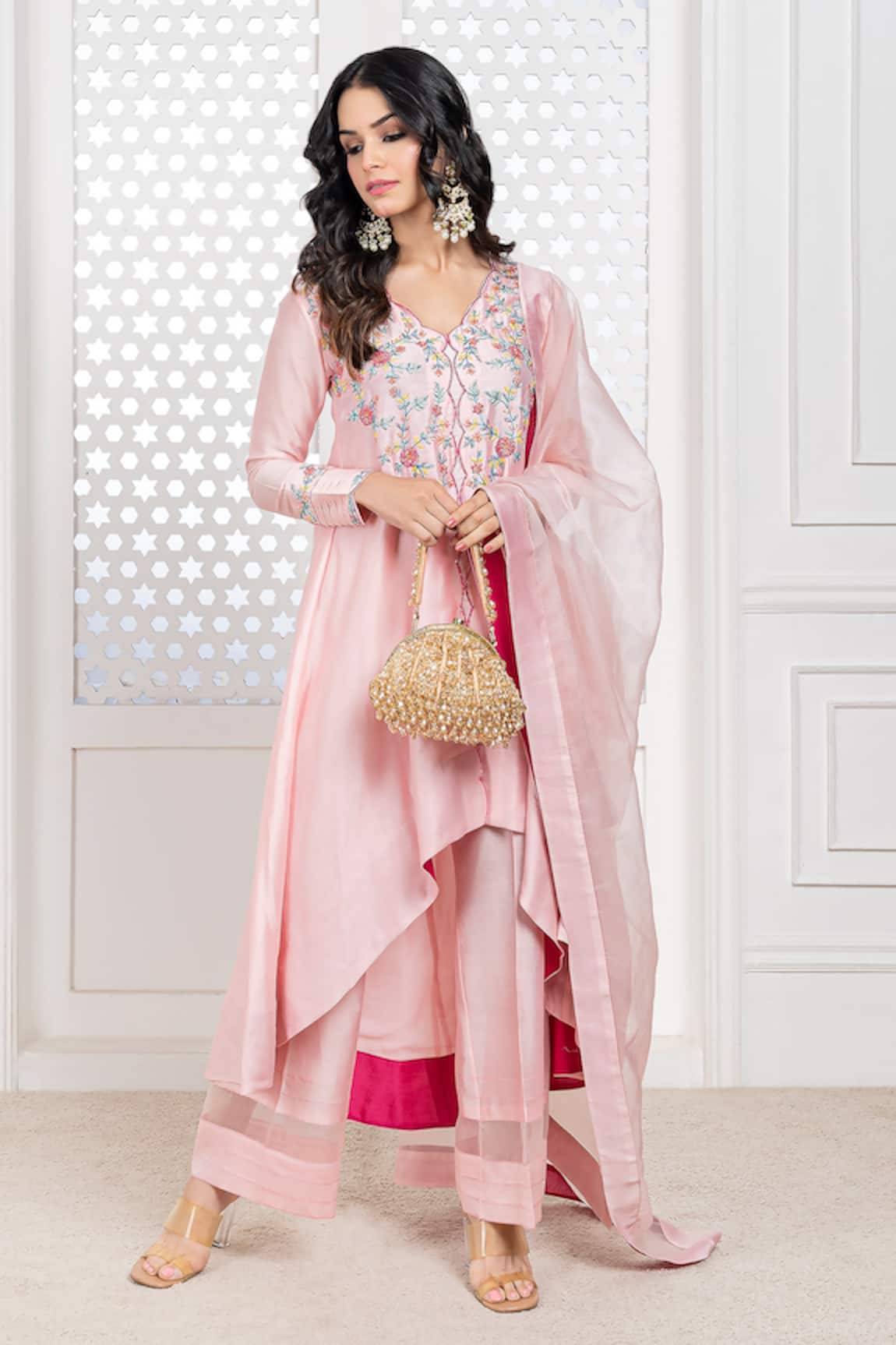 The Aarya Bodice Hand Embroidered Anarkali Set