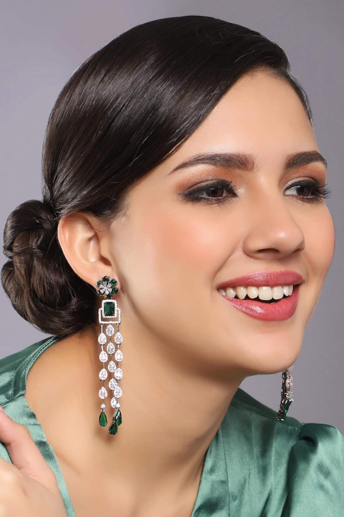 Mae Jewellery By Neelu Kedia Stone Embellished Danglers