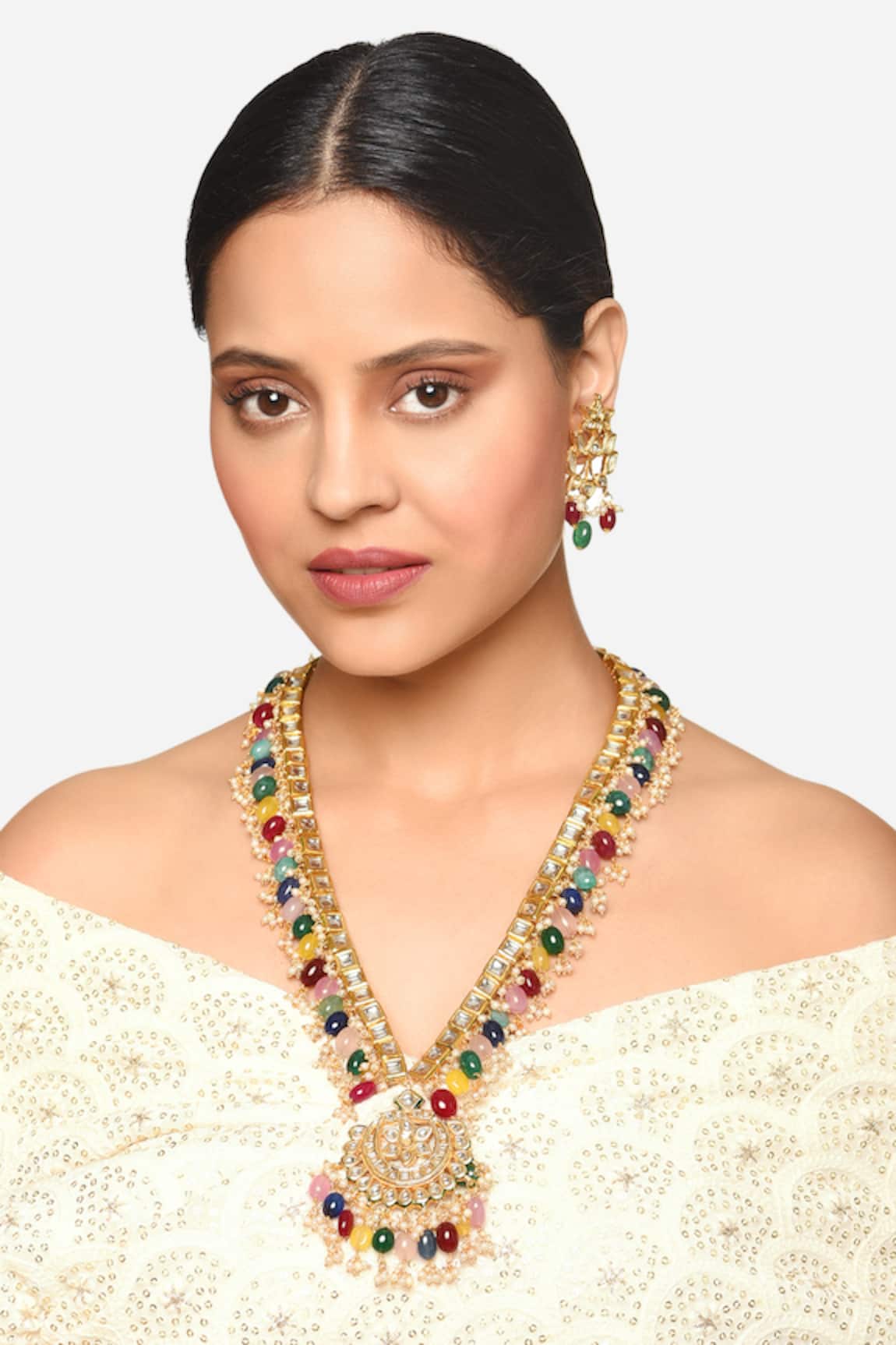 Raga Baubles Sheesh Kundan Embellished Necklace Set