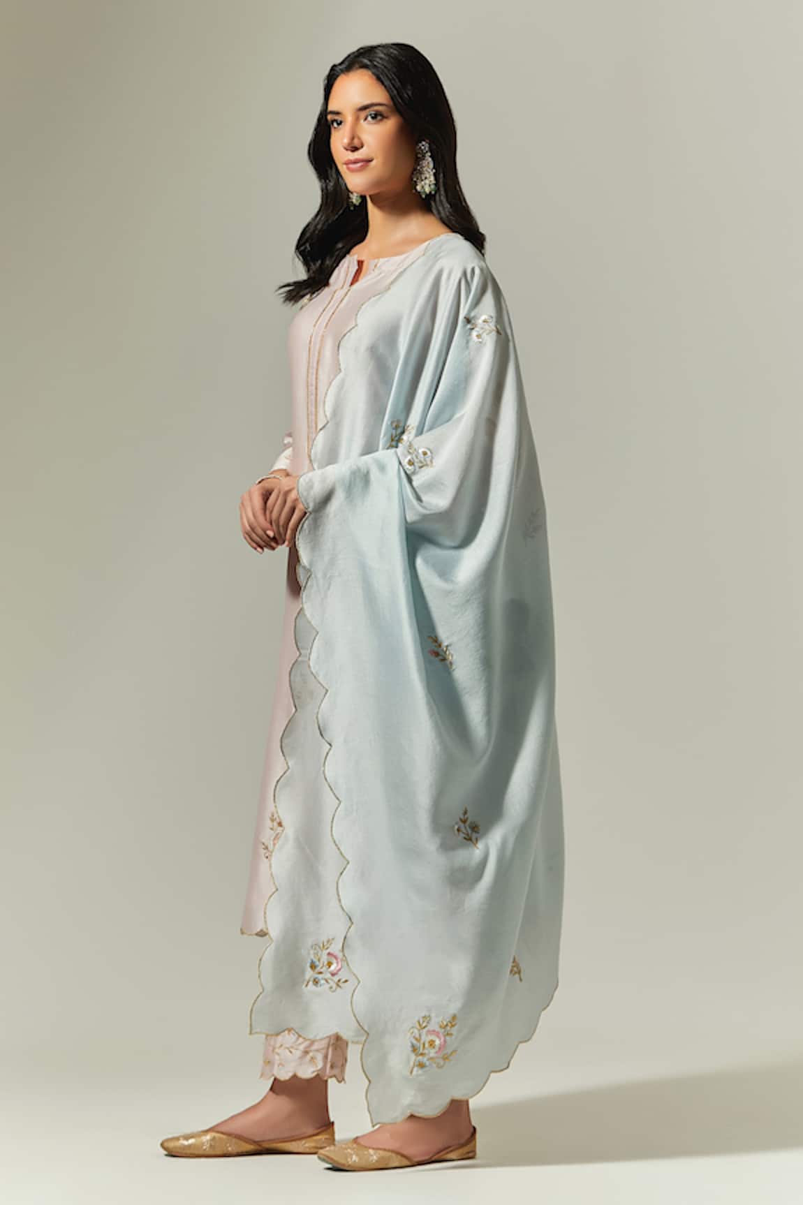 Anantaa By Roohi Silk Chanderi Kurta Palazzo Set