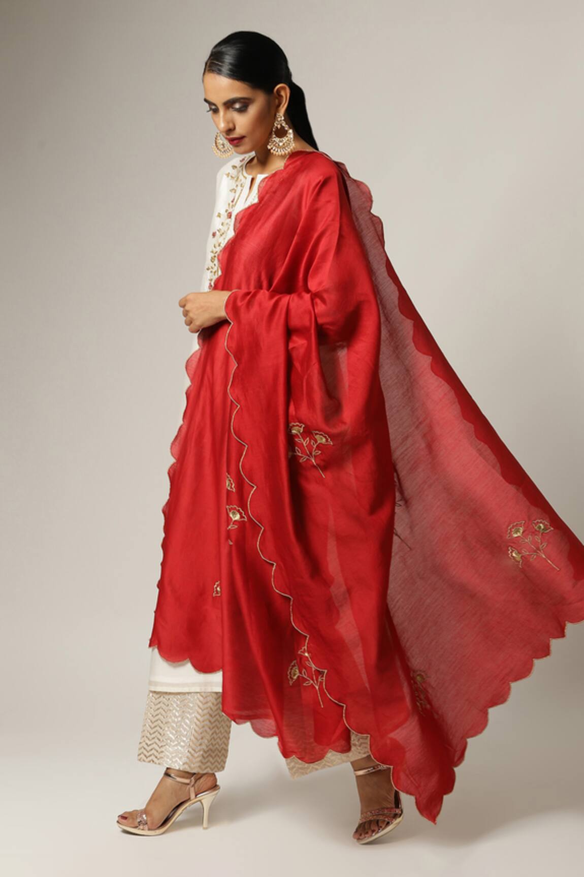 Anantaa By Roohi Silk Chanderi Full Sleeve Kurta Set 