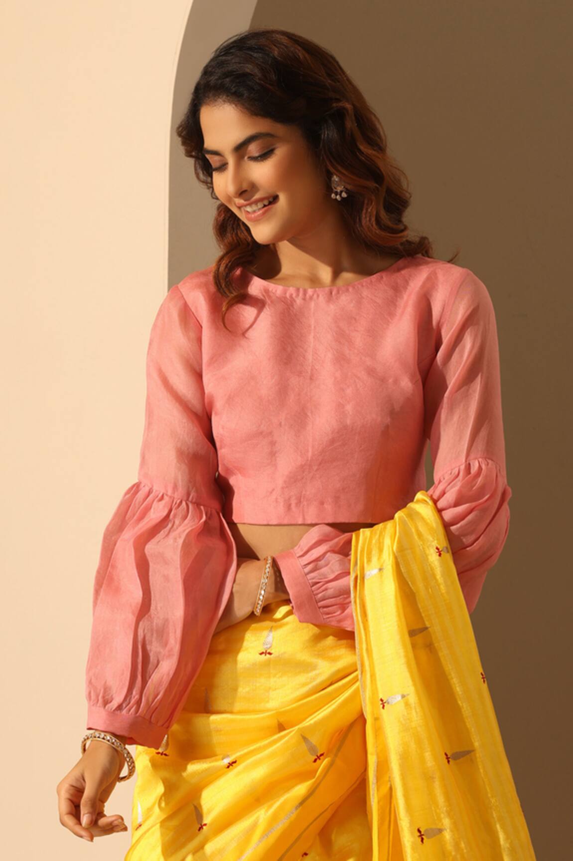 Weaver Story Gathered Sleeve Blouse 