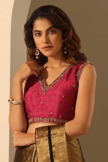 Weaver Story Flower Hand Embroidered Blouse 