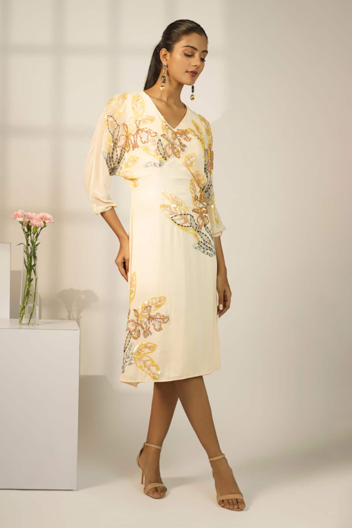 Nayantara Couture Roxanne Floral Embroidered Dress