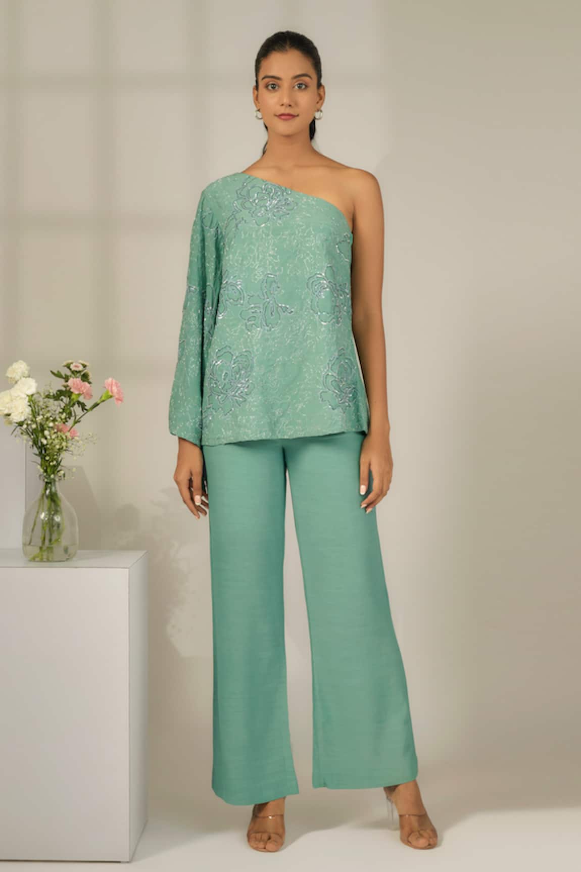 Nayantara Couture Sofia Embroidered Top & Pant Set