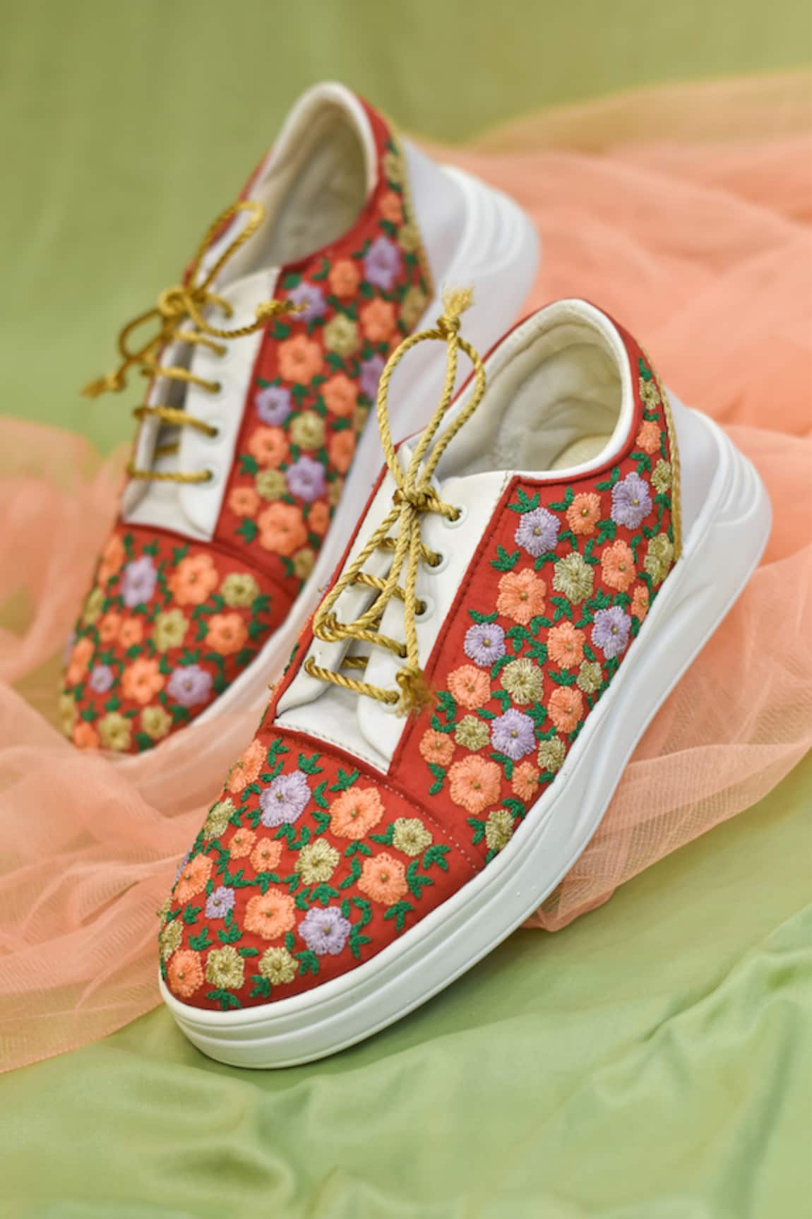 Around Always Bagicha Embroidered Sneakers