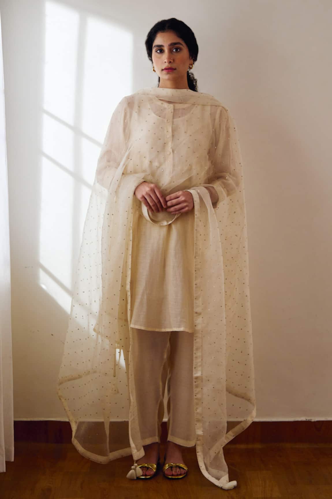 Dot Ava Tara Organza dupatta