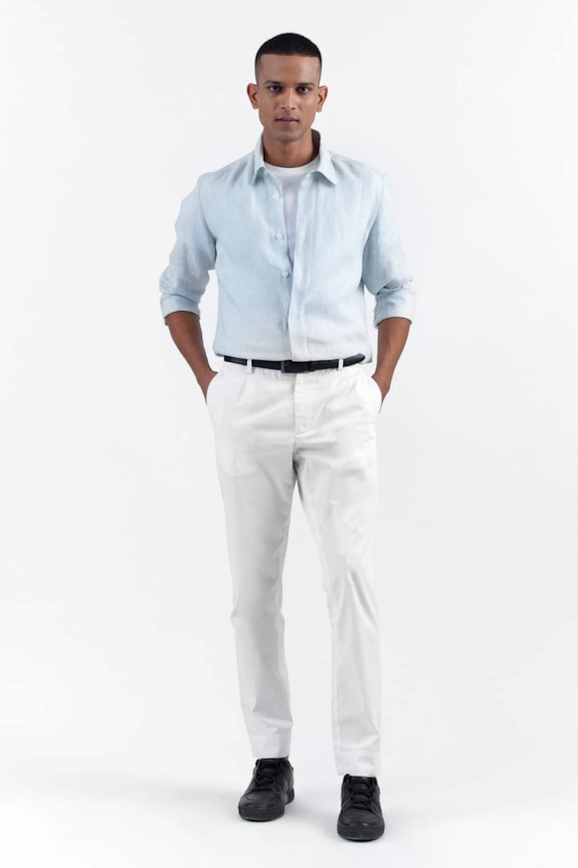PERONA Marco Linen Plain Shirt