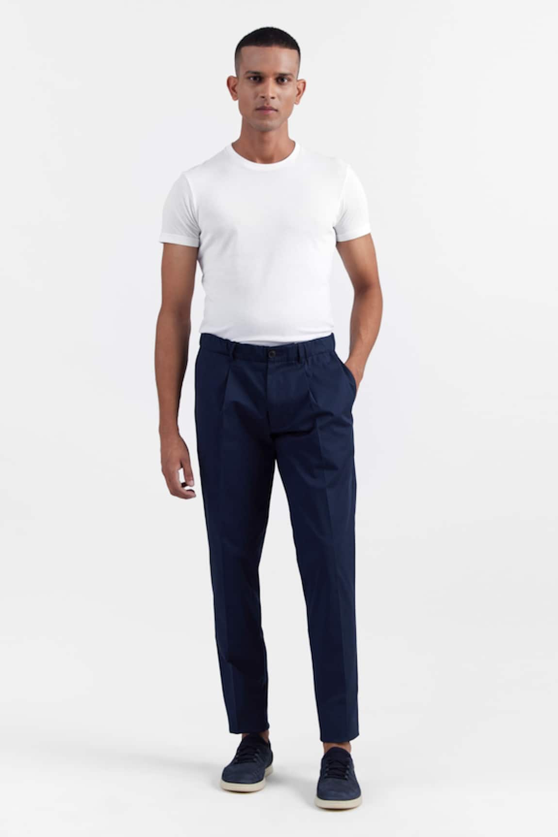 PERONA Miles Cotton Straight Fit Trouser