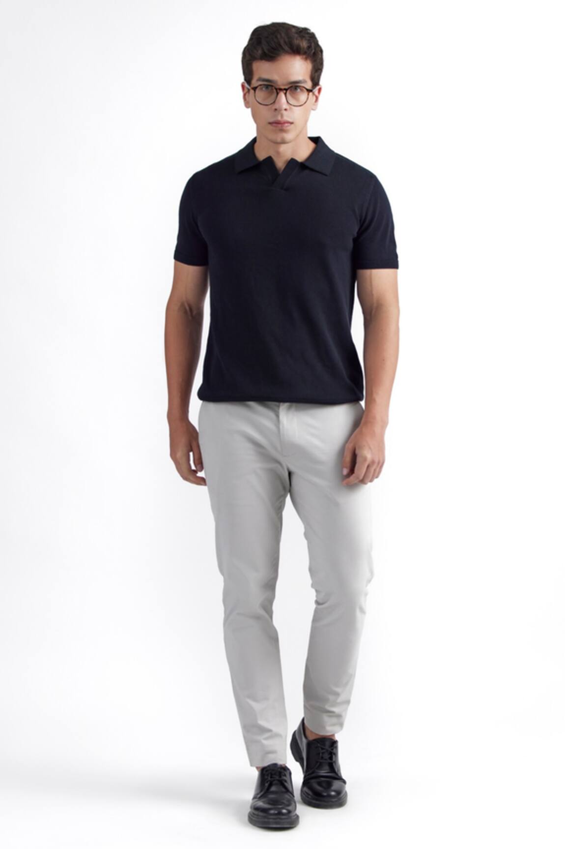 PERONA Cotton & Silk Solid Tee