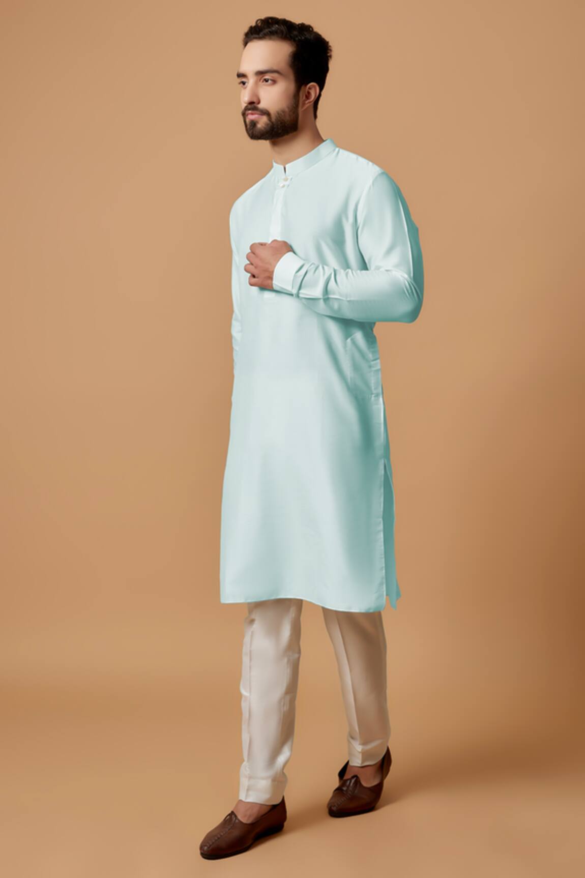 Bubber Couture Rishi Cotton Straight Kurta Set 