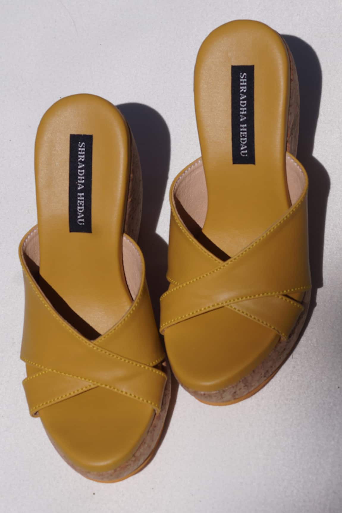 Shradha Hedau Footwear Couture Vienna Criss Cross Strap Wedges