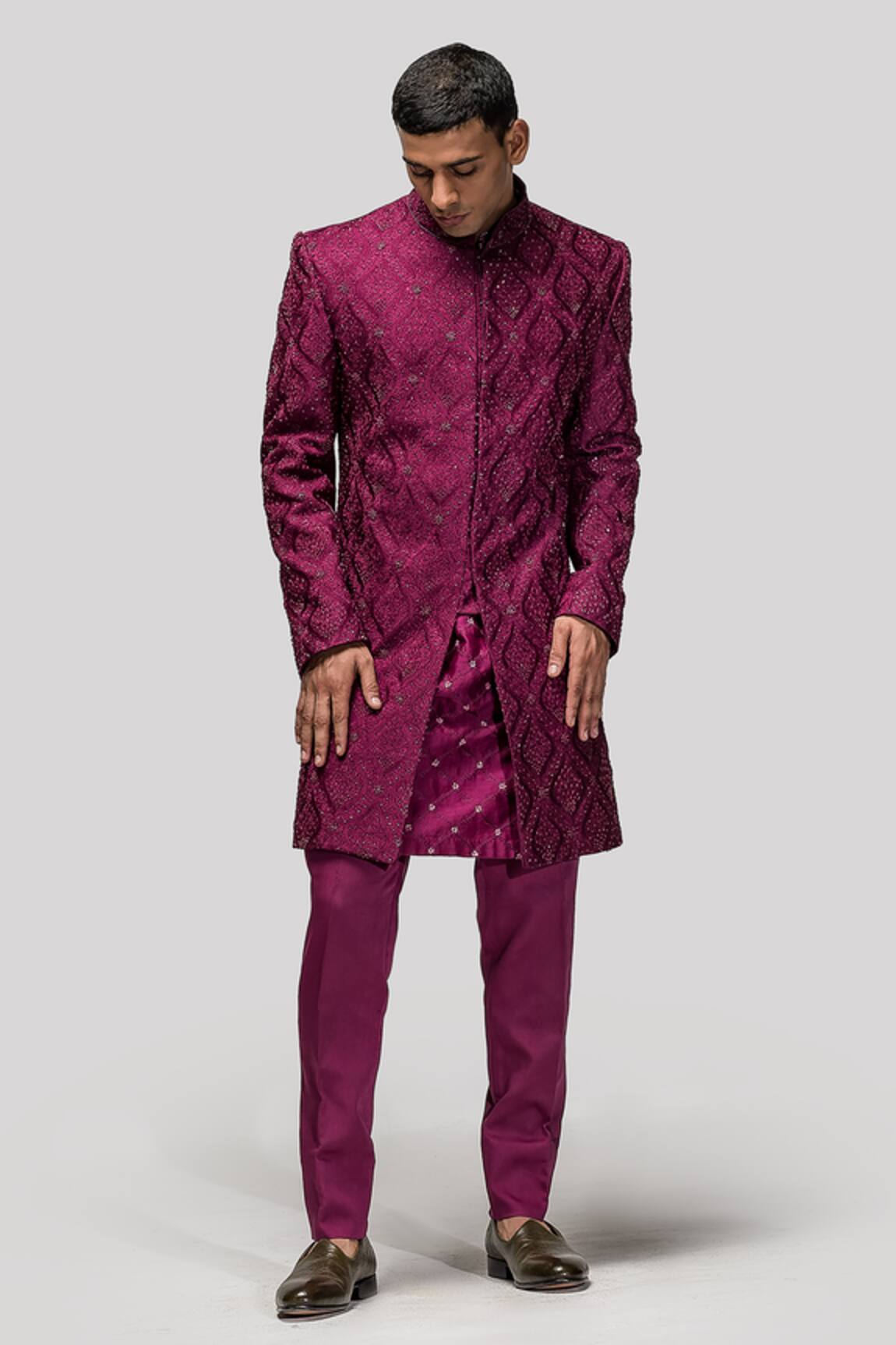 Asuka Cutdana Embroidered Sherwani Set