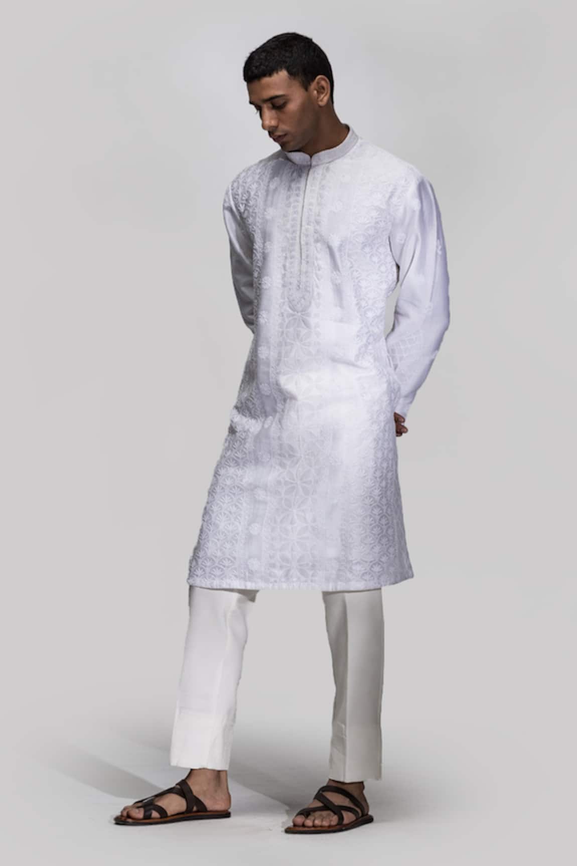 Asuka Resham Embroidered Chanderi Silk Kurta Set