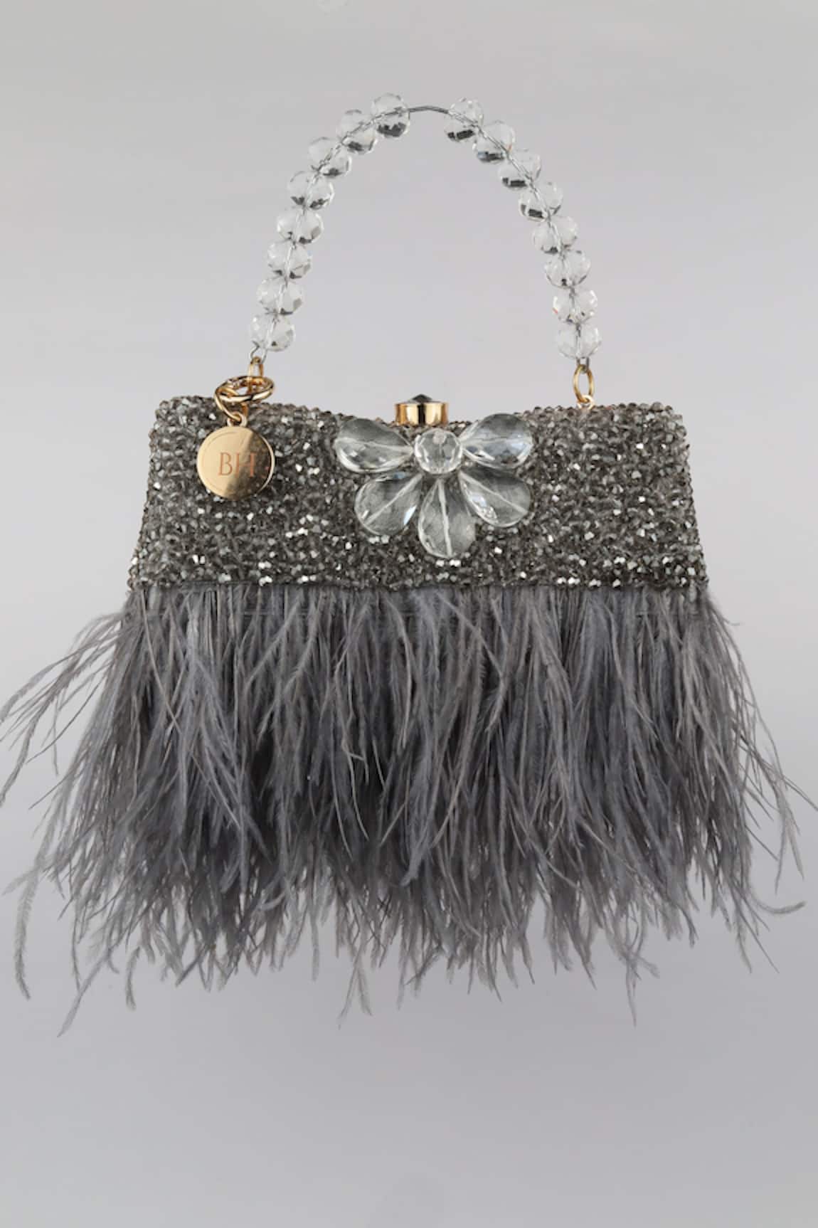 BAG HEAD Feather Embellished Bag 