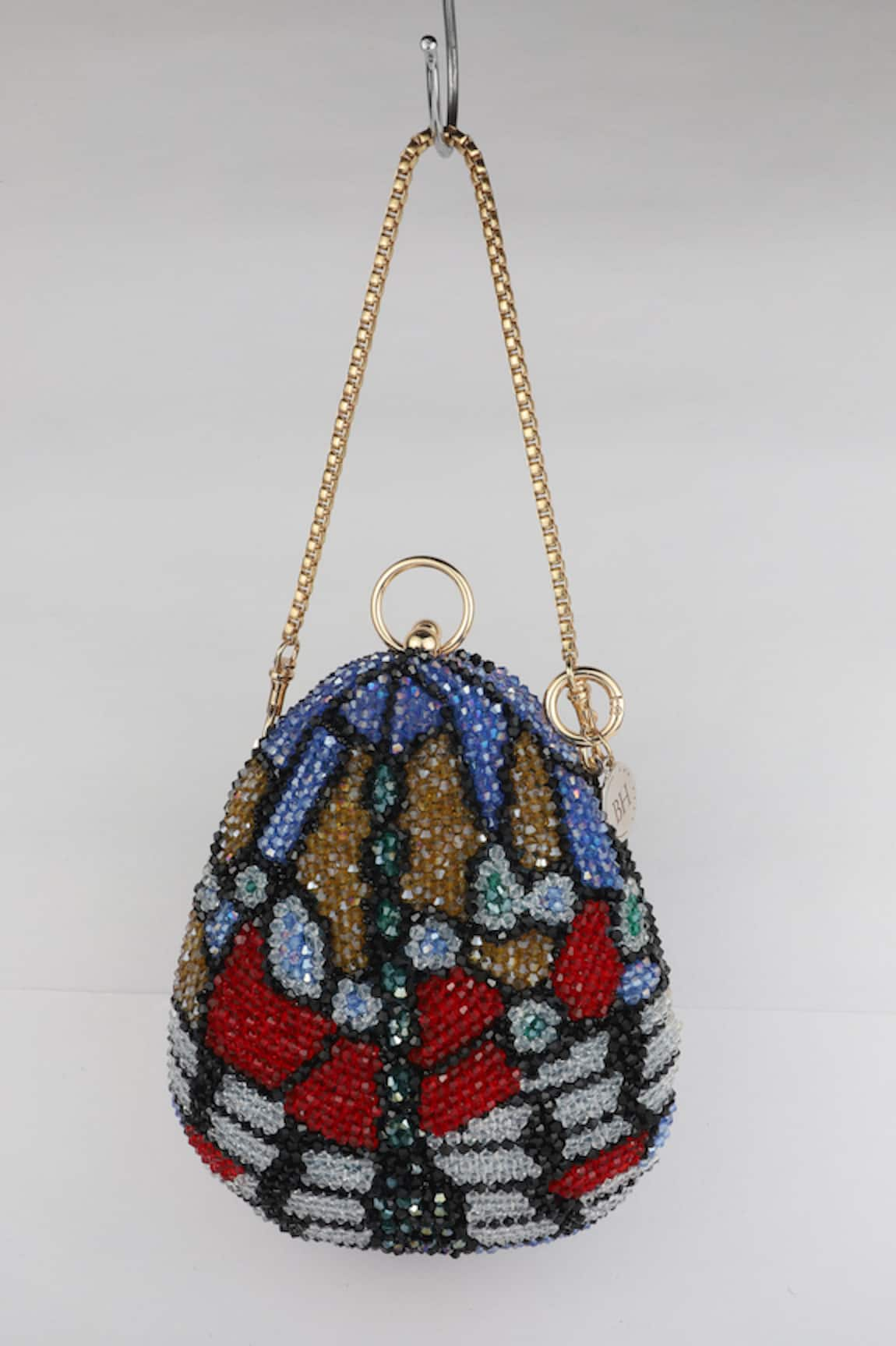 BAG HEAD Flower Crystal Embellished Bag