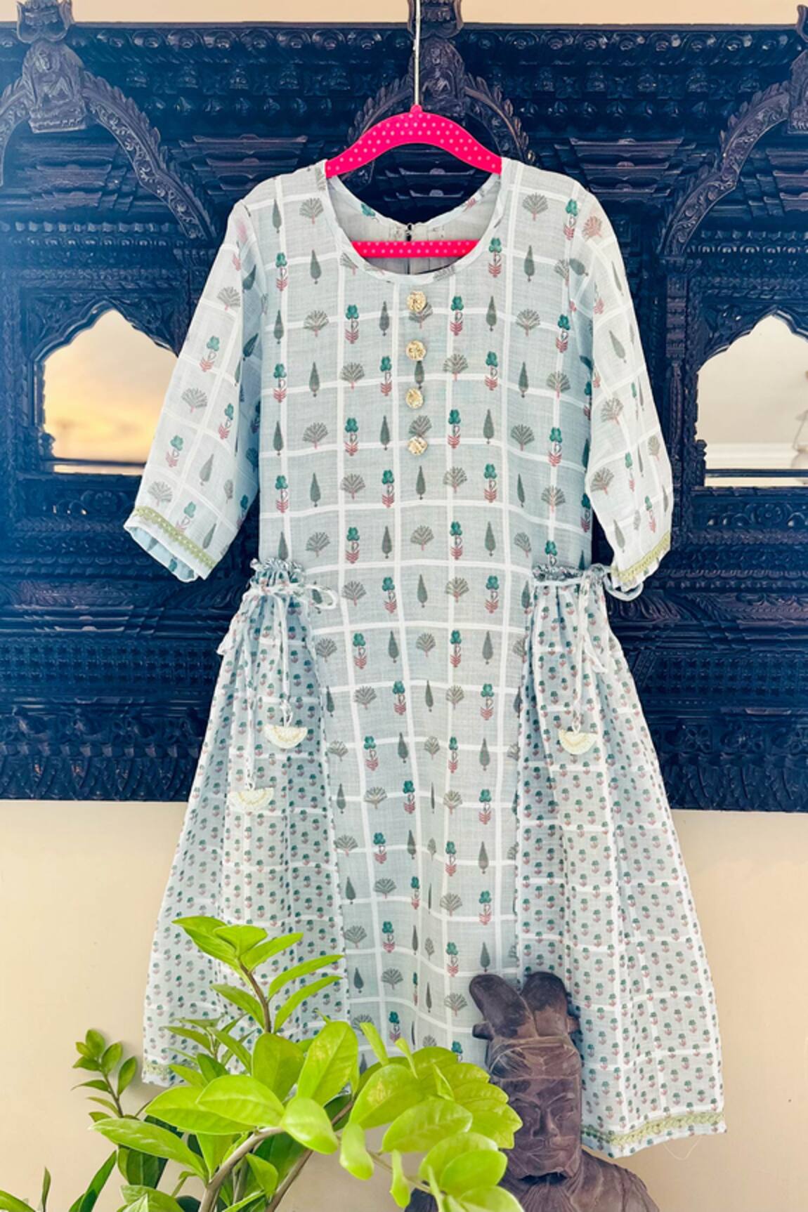 Rage Attire-Sweta Saria Hand Block Print Dress