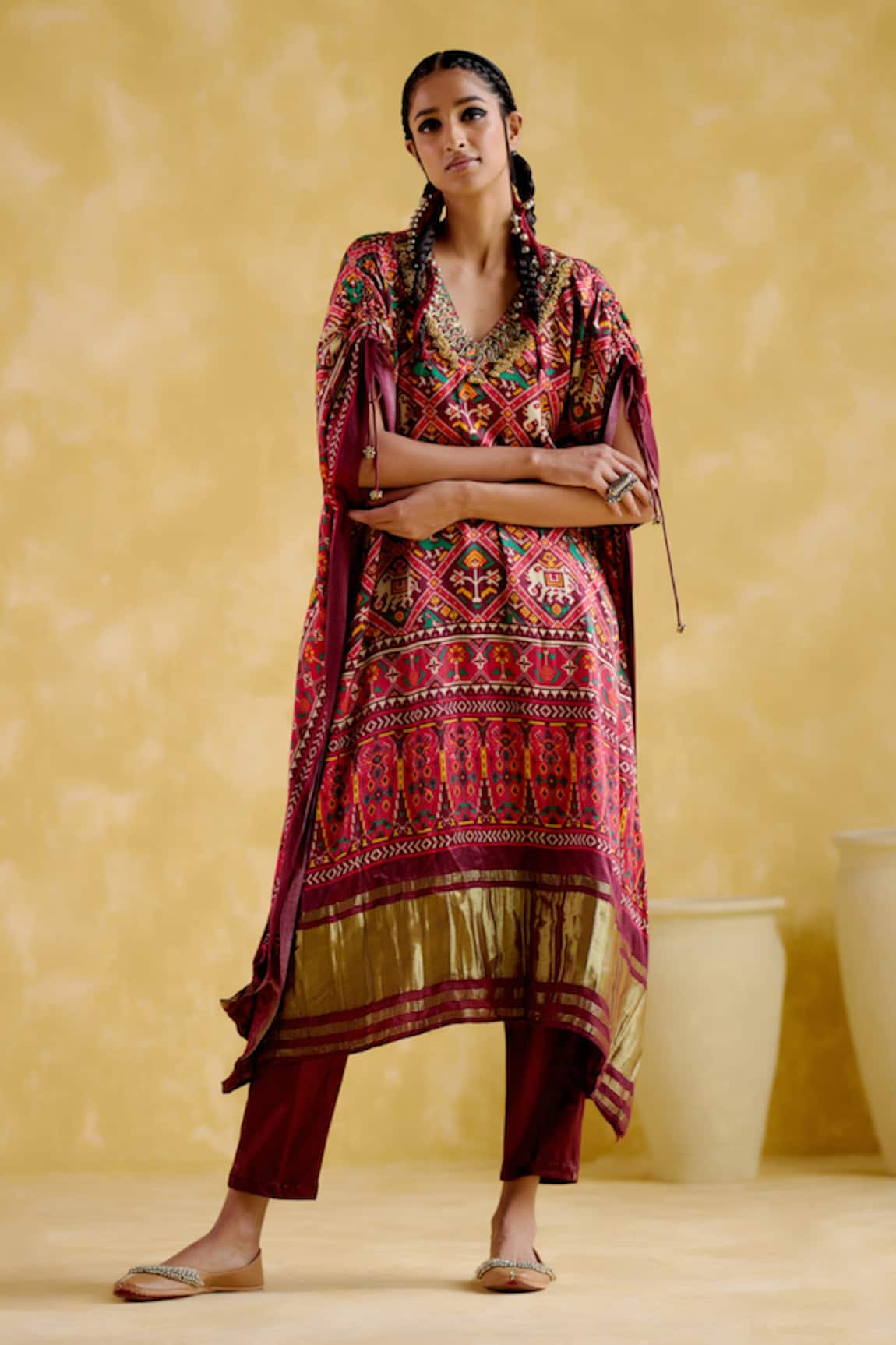 5elements Tychon Traditional Print Kaftan