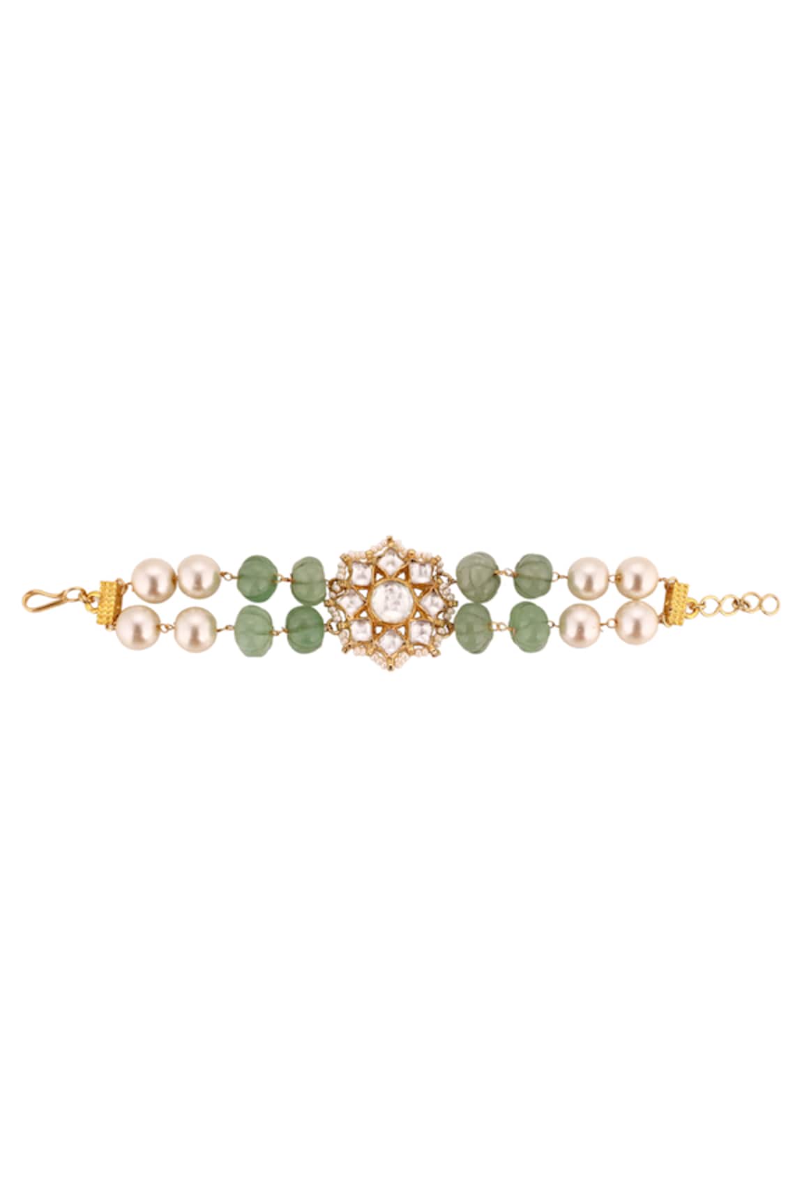 Riana Jewellery Mughal Jadtar Stone Bracelet 